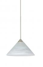  XP-117652-SN - Besa Pendant Kona Satin Nickel Marble 1x50W Halogen