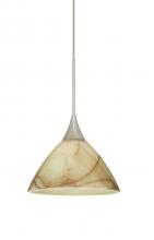  XP-174383-SN - Besa Pendant Domi Satin Nickel Mocha 1x50W Halogen