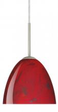  1BT-7572MA-LED-SN - Besa Sasha II LED Pendant 1BT Magma Satin Nickel 1x9W LED