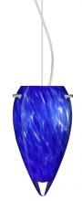  1KX-412586-LED-SN - Besa Juli LED Cable Pendant Blue Cloud Satin Nickel 1x9W LED