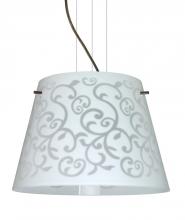  1KV-4340WD-BR - Besa Pendant Amelia 15 Bronze White Damask 3x100W A19