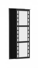  NAPOLI16-WA-BK - Besa Outdoor Napoli 16 Black White Acrylic 2x60W B10