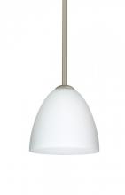  1TT-447007-SN - Besa Vila Stem Pendant Satin Nickel Opal Matte 1x60W Medium Base