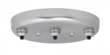  T23BQ-SN - Besa 3-Light Linear Canopy Satin Nickel