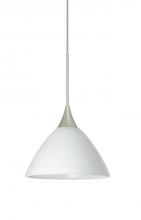  RXP-174307-SN - Besa Pendant Domi Satin Nickel White 1x50W Halogen