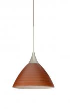  XP-1743CH-SN - Besa Pendant Domi Satin Nickel Cherry 1x50W Halogen