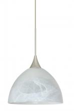  1XC-467952-LED-SN - BESA PENDANT BRELLA SATIN NICKEL MARBLE 1X6W LED