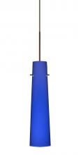  XP-5674CM-BR - Besa Camino Pendant Bronze Cobalt Blue Matte 1x50W Halogen