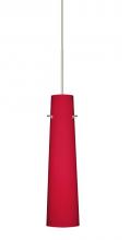  XP-5674RM-SN - Besa Camino Pendant Satin Nickel Ruby Matte 1x50W Halogen