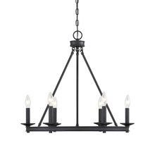  1-307-6-89 - Middleton 6-Light Chandelier in Matte Black