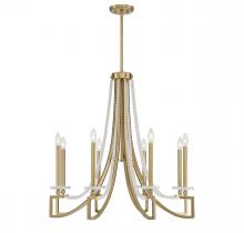  1-8804-8-322 - Helen 8-Light Chandelier in Warm Brass