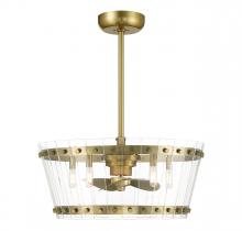  24-FD-8853-322 - Ventari 5-Light LED Fan D'Lier in Warm Brass