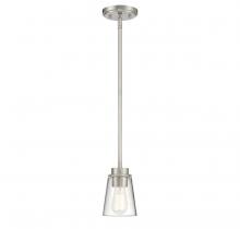  7-1026-1-SN - Calhoun 1-Light Mini-Pendant in Satin Nickel