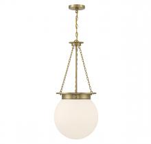  7-3901-3-322 - Manor 3-Light Pendant in Warm Brass