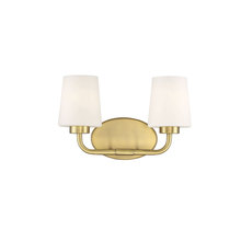  8-4090-2-322 - Capra 2-Light Bathroom Vanity Light in Warm Brass