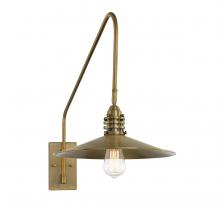  9-195CP-1-322 - Wheaton 1-Light Adjustable Wall Sconce in Warm Brass