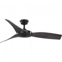  P250071-31M - Spicer Collection 54" Three-Blade Antique Black/Matte Black Indoor/Outdoor DC Motor Contemporary