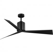  P250109-31M - Paso Collection 60-in Three-Blade Matte Black with Matte Black Blades Luxe Industrial Ceiling Fan wi