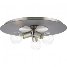  P350248-009 - Trimble Collection Three-Light Brushed Nickel 18" Flush Mount