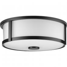  P350254-31M - Gilliam Collection 12--5/8 in. Two-Light Matte Black New Traditional Flush Mount