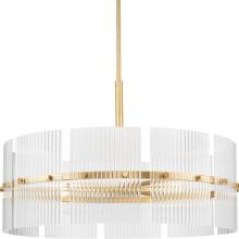  P400389-205 - Seville Collection Six-Light Soft Gold Contemporary Chandelier