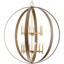 Progress P400409-205 - Allegheny Collection Twelve-Light Soft Gold Rustic Modern Pendant