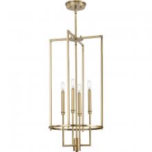  P500363-163 - Elara Collection Four-Light New Traditional Vintage Brass  Chandelier Foyer Light