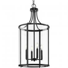  P500391-31M - Gilliam Collection Four-Light Matte Black New Traditional Hall & Foyer