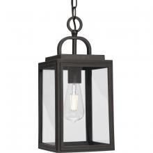  P550064-020 - Grandbury Collection One-Light Transitional Antique Bronze Clear Glass Outdoor Hanging Light with DU