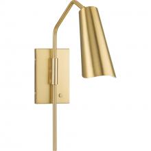  P710131-191 - Cornett Collection One-Light Brushed Gold Contemporary Wall Sconce