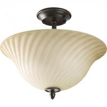  P3829-77 - Kensington Collection Two-Light 14" Semi Flush