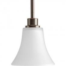  P5270-20W - Joy Collection One-Light Antique Bronze Etched White Glass Traditional Mini-Pendant Light