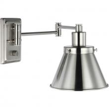  P710085-009 - Hinton Collection Brushed Nickel Swing Arm Wall Light