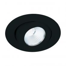  R2BRA-11-S927-BK - Ocularc 2.0 LED Round Adjustable Trim with Light Engine and New Construction or Remodel Housing