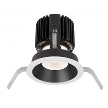  R4RD1T-F840-BKWT - Volta Round Shallow Regressed Trim with LED Light Engine