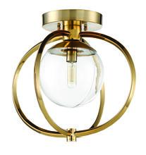 Craftmade 45551-SB - Piltz 1 Light Semi Flush in Satin Brass