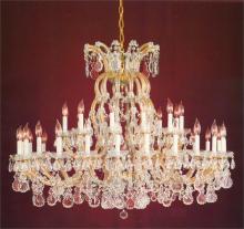  4308-GD-CL-MWP - Maria Theresa 37 Light Gold Chandelier