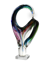  AS15204 - Contorted Handcrafted Art Glass Sculpture