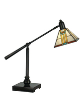 TT90492 - Bank Tiffany Mission Table Lamp