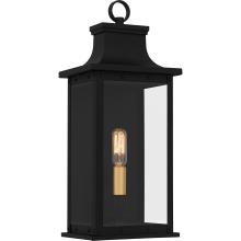  ABY8407MBK - Abernathy 1-Light Matte Black Outdoor Wall Lantern