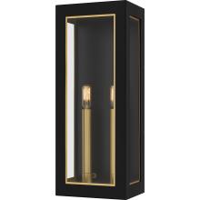  BBN8407MBK - Bourbon 2-Light Matte Black Outdoor Wall Lantern