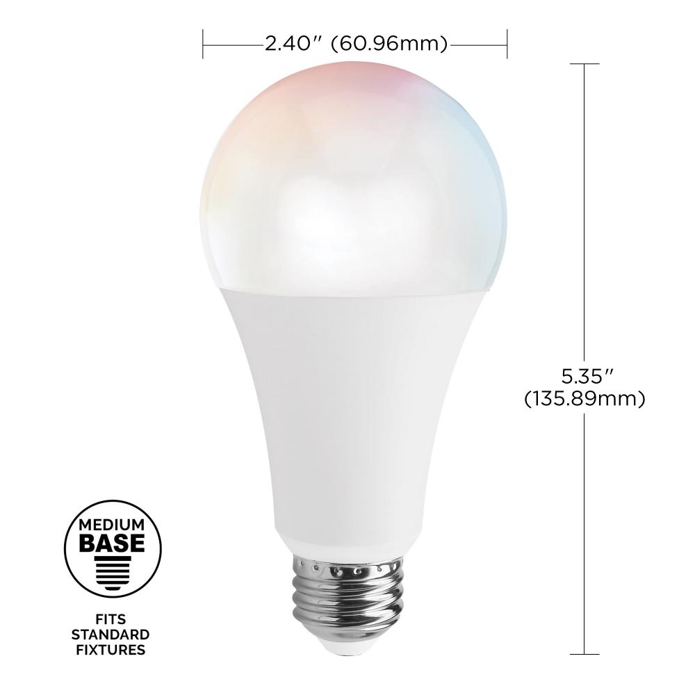 13 Watt; A21 LED; RGB & Tunable White; Starfish IOT; Medium base 