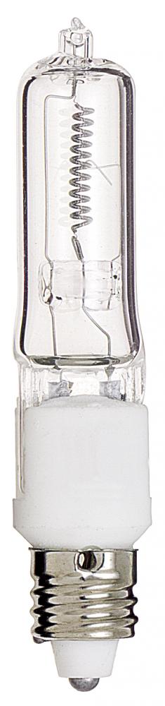 50 Watt; Halogen; T4; Clear; 2000 Average rated hours; 750 Lumens; Mini Candelabra base; 130 Volt