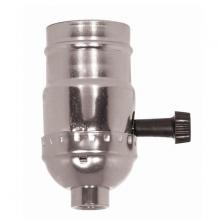  80/1013 - On-Off Turn Knob Socket With Removable Knob; 1/8 IPS; Aluminum; Nickel Finish; 250W; 250V