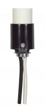  80/2385 - Candelabra Socket With Leads; 1-7/8" Height; 3/4" Diameter; 24" #18 SF-1 B/W Leads 205C;