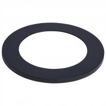 Satco Products Inc. 80/2900 - Flat Wafer Downlight Retrofit Trim; 4 Inch; Matte Black Finish