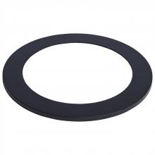Satco Products Inc. 80/2902 - Flat Wafer Downlight Retrofit Trim; 6 Inch; Matte Black Finish