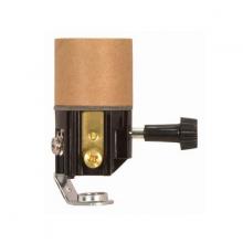  90/1153 - Turn Knob Socket With Paper Liner; 2" Height; 3-Way Turn Knob; Screw Terminals; 1/8 IP; Inside