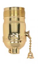  90/1409 - On-Off Pull Chain Socket; 1/8 IPS; Aluminum; Brite Gilt Finish; 660W; 250V; Uno Thread