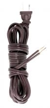  90/1414 - 12 Foot 18/2 SPT-2 105C Cord Set; Brown Finish; 72" Hank; 150 Carton; Molded Polarized Plug;